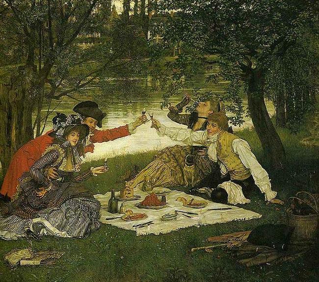 James Tissot Partie Carree china oil painting image